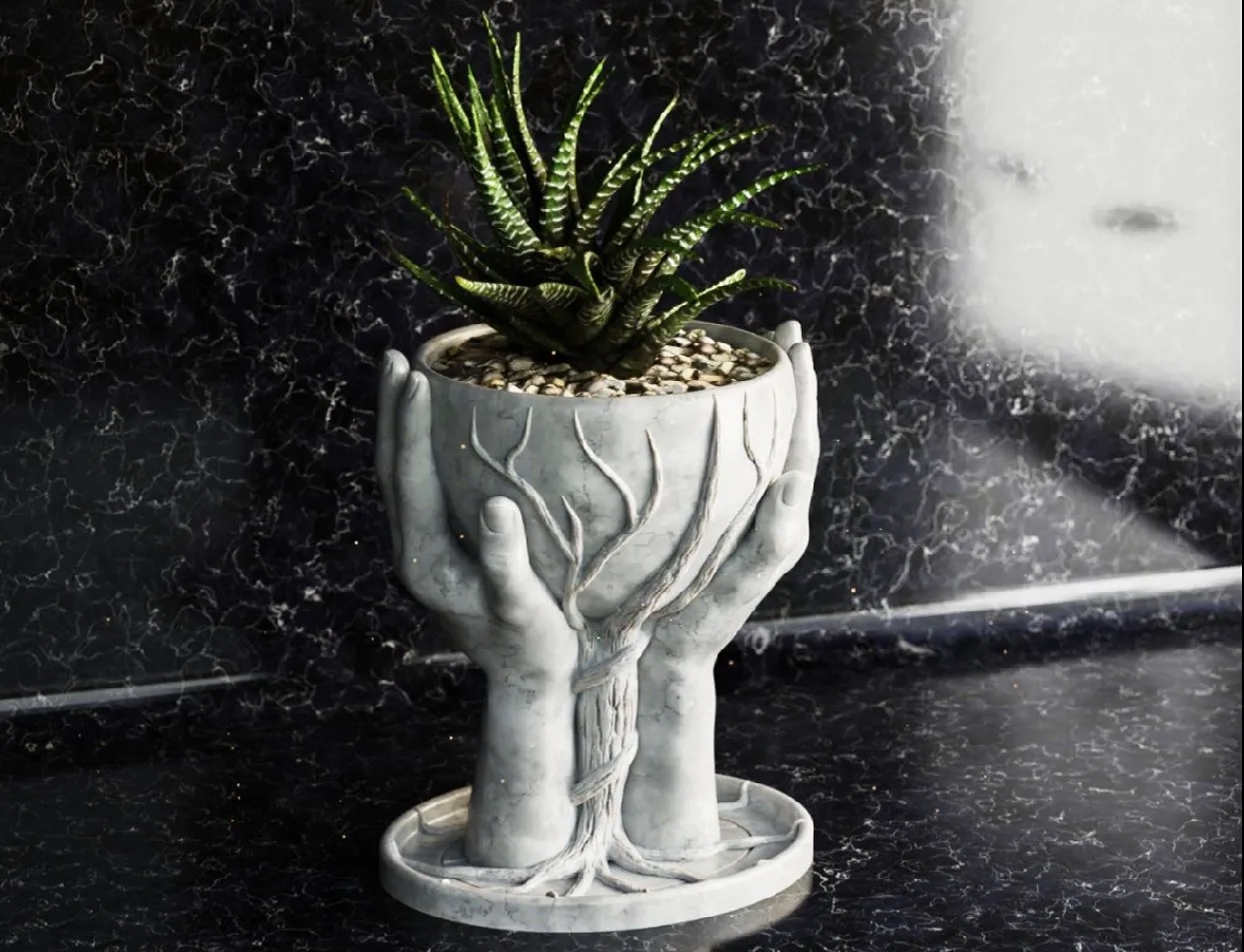 Hands Flower Pot - Image 2