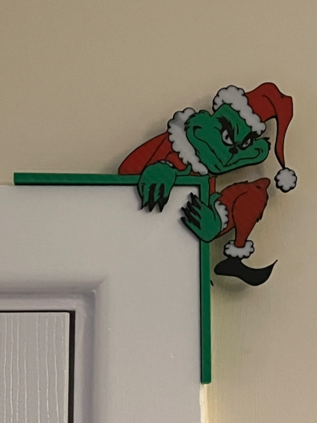 Christmas Door Corner Grinch