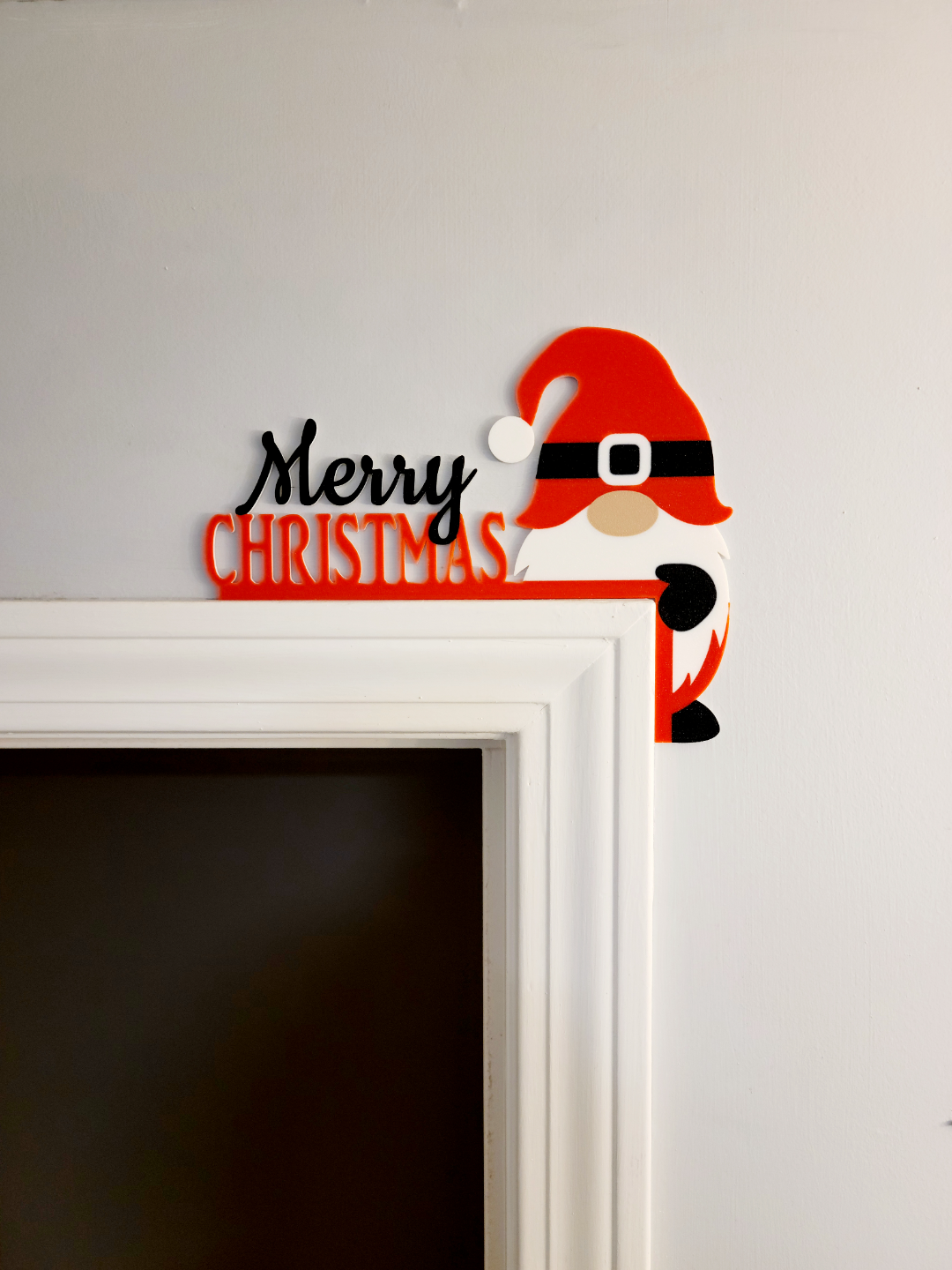 Merry Christmar Gnome Door Corner