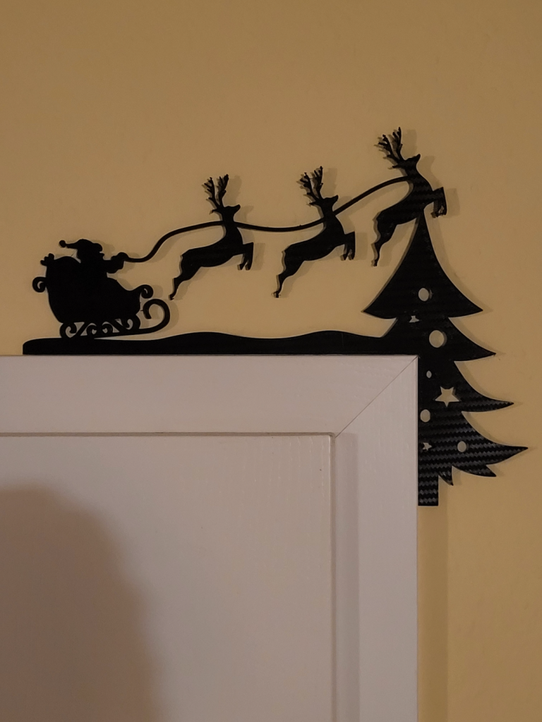 Merry Christmas Santa Door Corner
