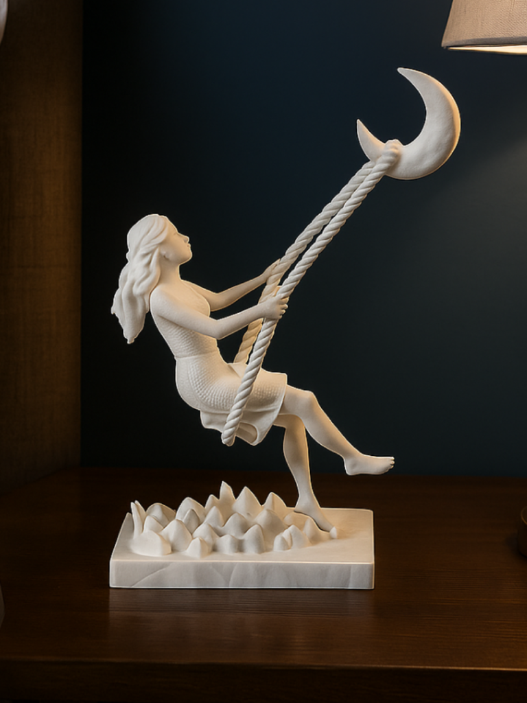 Swing to the Moon Sculpture