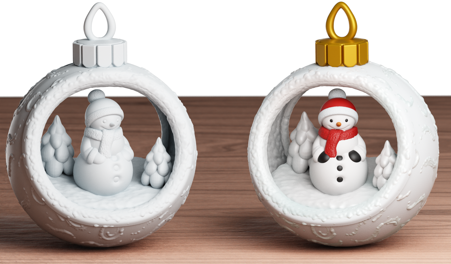 Christmas Ornament Llampion 6-pcs set